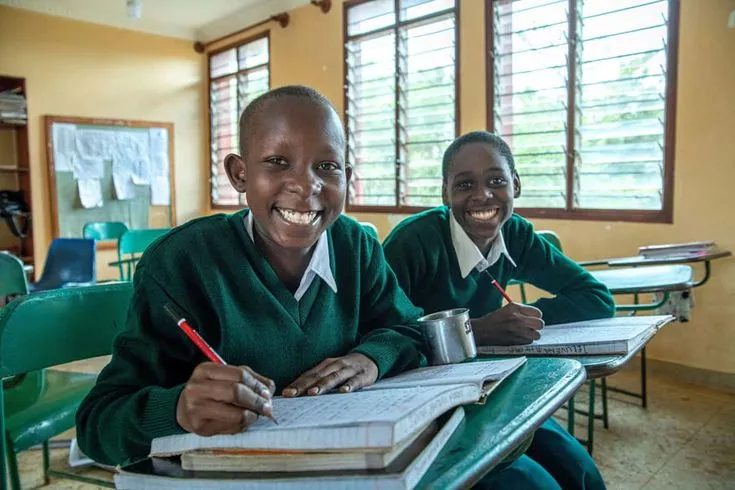 Children in a classroom